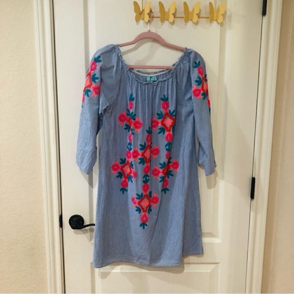 South‎ Main Embroidered Dress